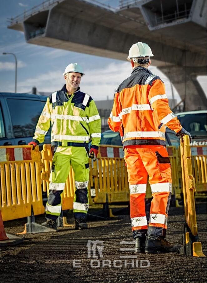 公路反光工作服工人圖